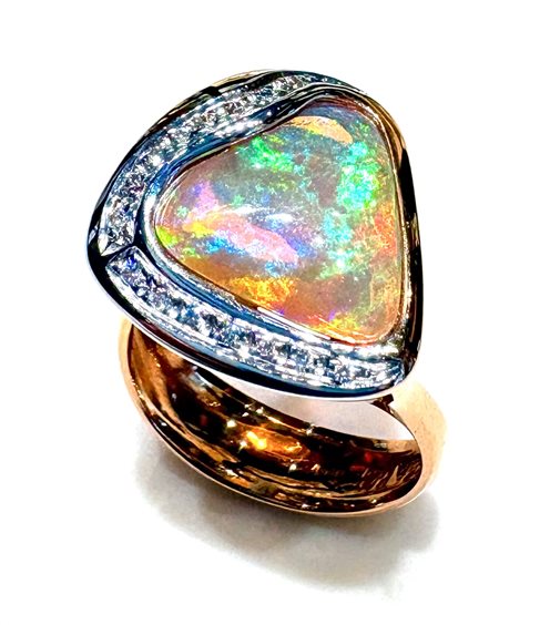 Ringe Silvia Kelly Dame Pezzi Unici in Rosègold Opale 3.62 Ct AN590/3X-351050 - AN590/3X-351050